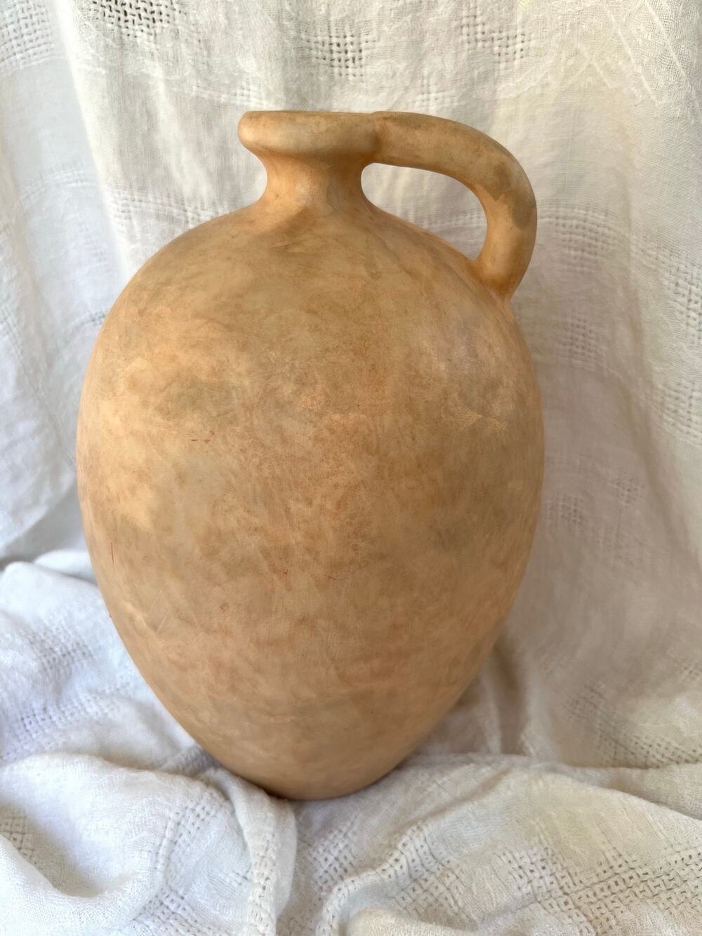 NEW Threshold Studio McGee Weathered Jug Vase Big Earthenware Rustic Brown 10x7